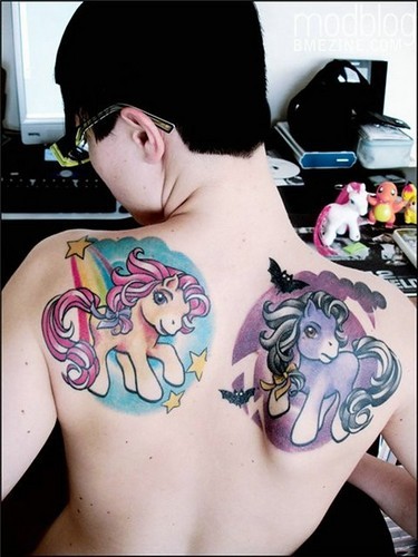horse tattoo design. Couple Horse Tattoo