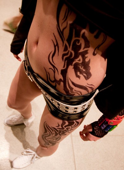 tattoos on hip. Tribal tattoos hips