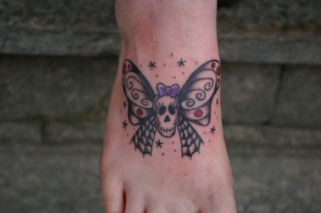Cat eyes tattoos butterfly