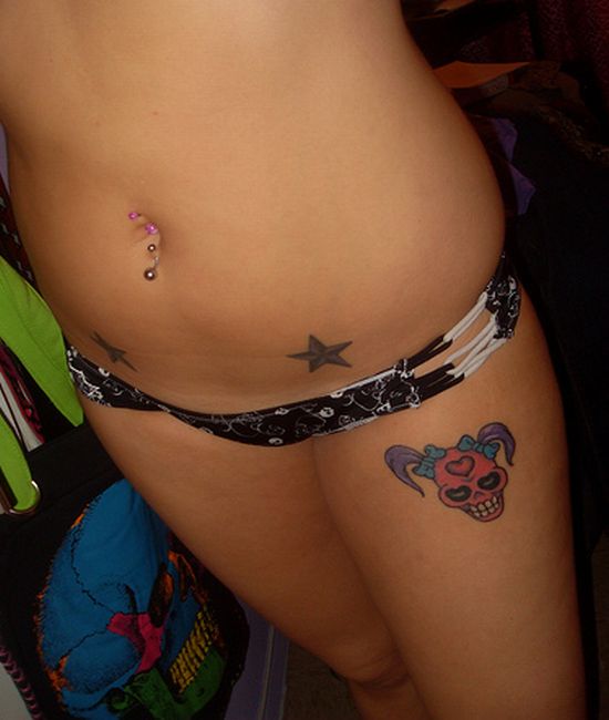 small tattoos for women on hip. Hips Tattoo « Tattoo Lovers). girly neck tattoos